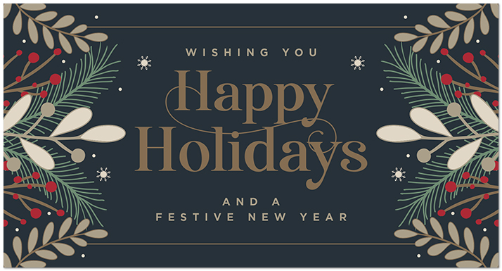 C2813T-A Festive Holiday Pocket Calendar